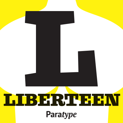Пример шрифта Liberteen
