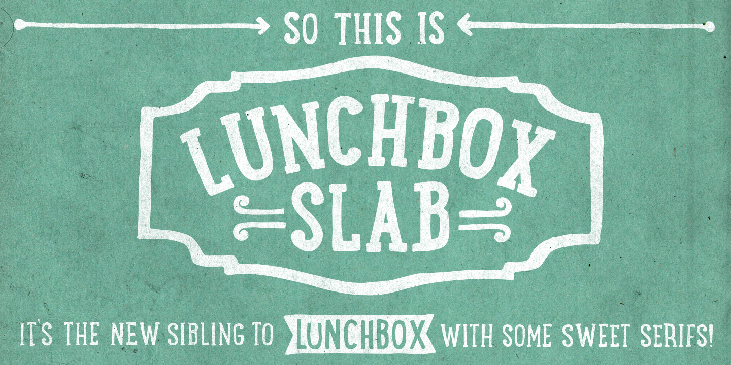 Пример шрифта LunchBox Slab Ornaments