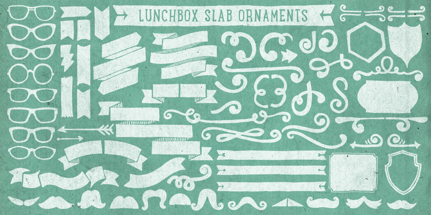 Пример шрифта LunchBox Slab Bold