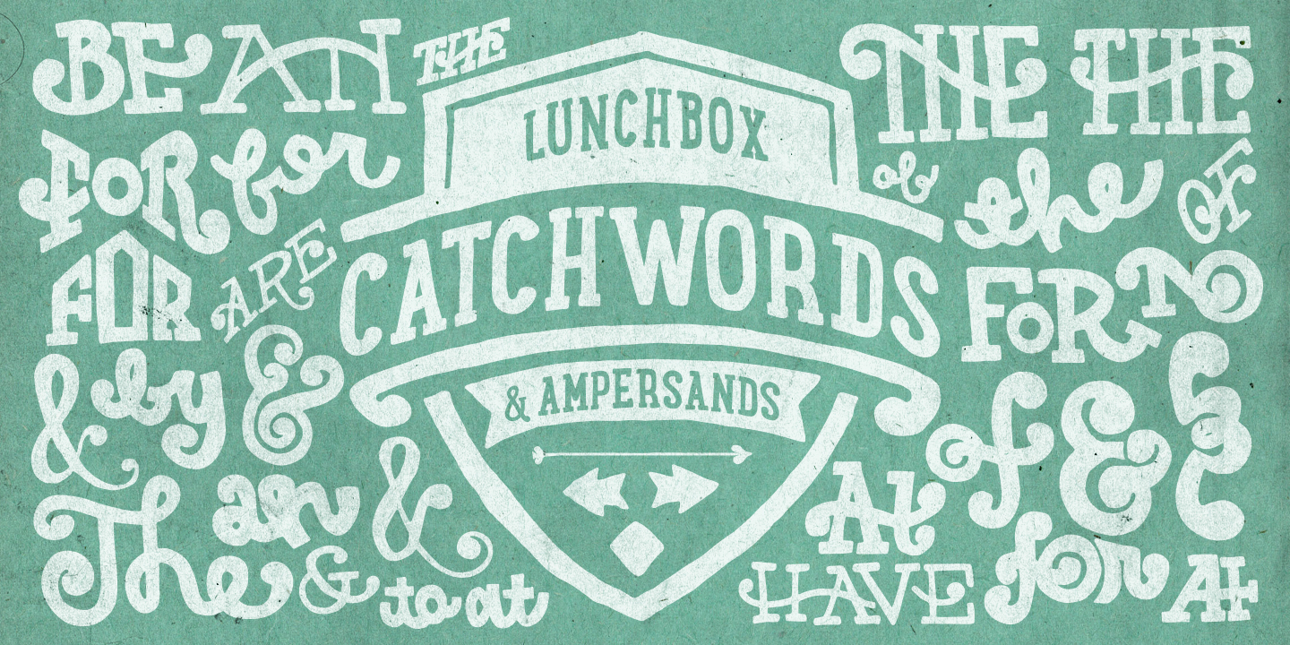 Пример шрифта LunchBox Slab Light