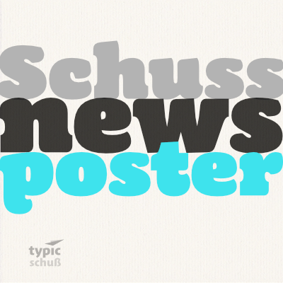 Пример шрифта Schuss News Poster Black