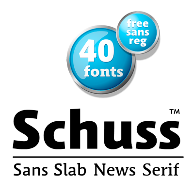 Пример шрифта Schuss Sans