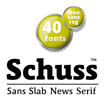 Пример шрифта Schuss Slab Pro