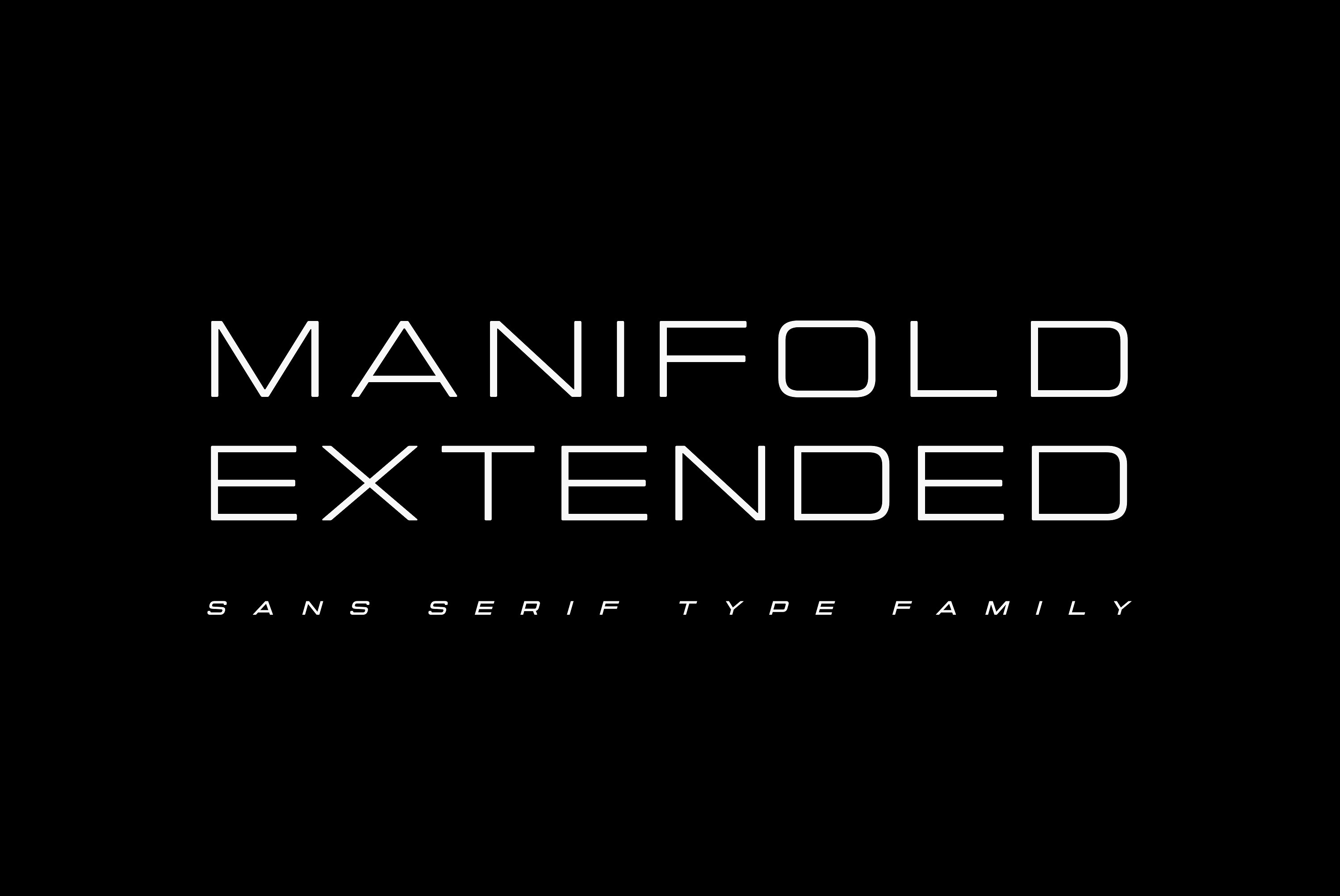 Пример шрифта Manifold Extended