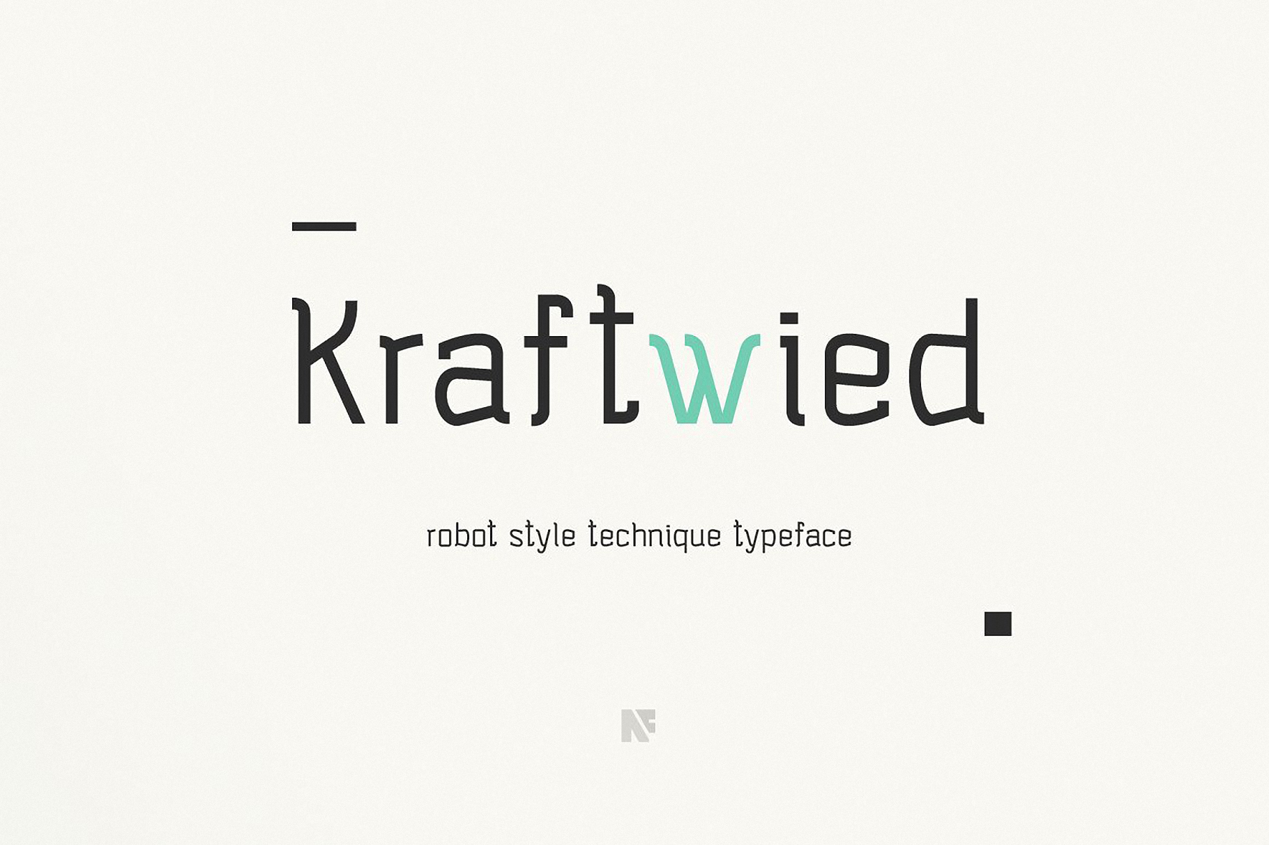 Пример шрифта Kraftwied