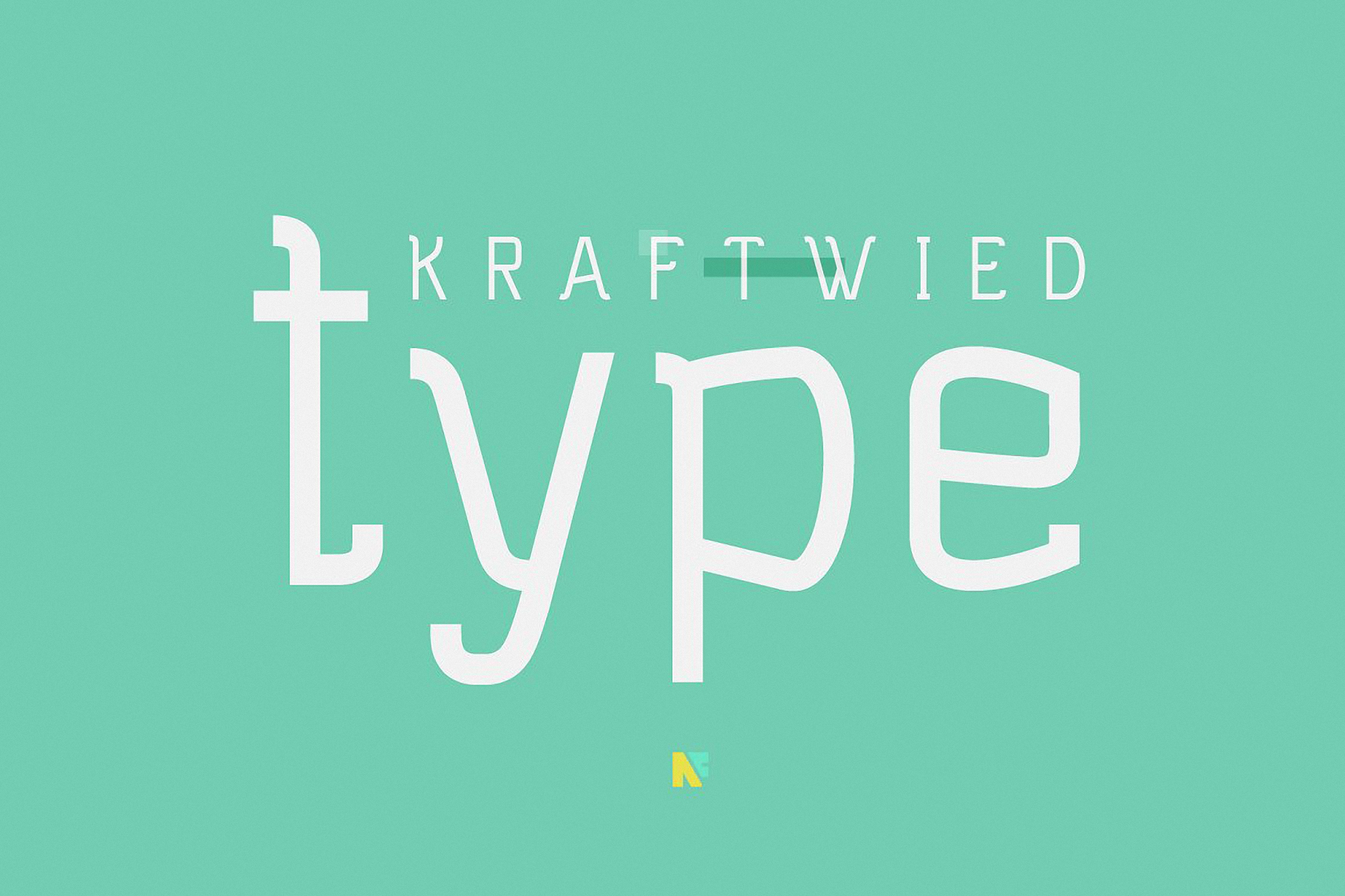 Пример шрифта Kraftwied Regular