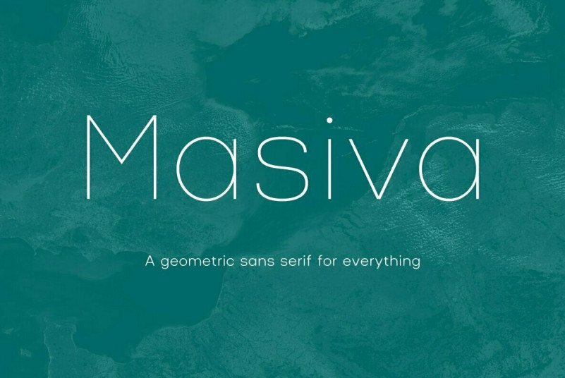 Пример шрифта Masiva