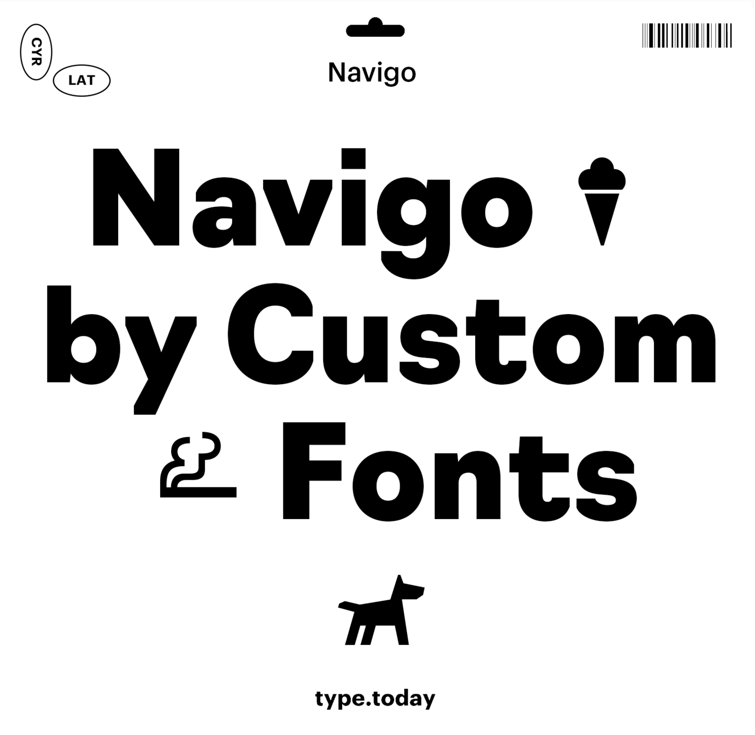 Пример шрифта Navigo Regular