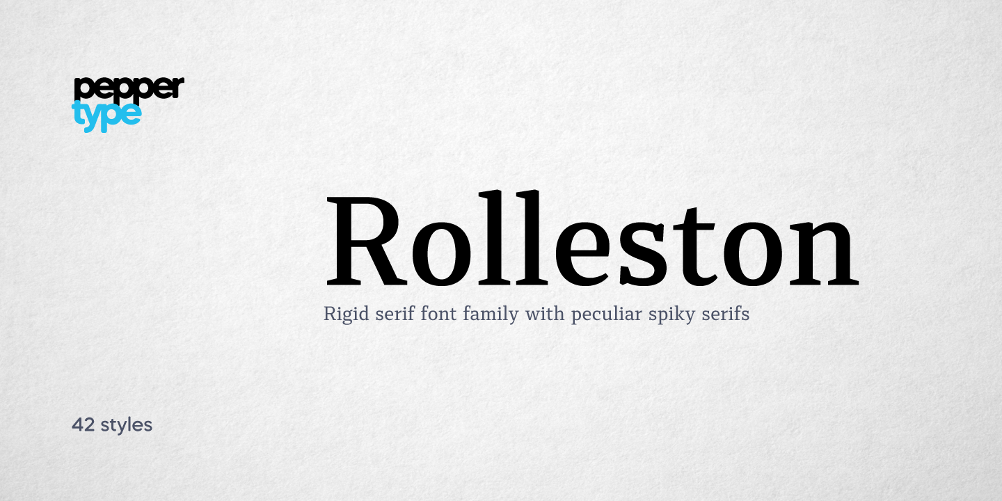 Пример шрифта Rolleston