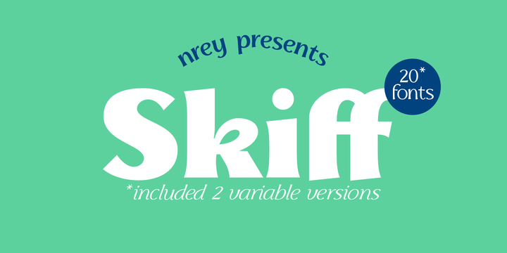 Пример шрифта Skiff