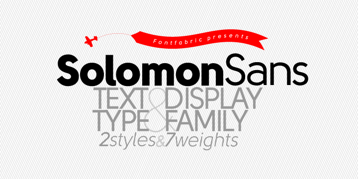 Пример шрифта Solomon Sans