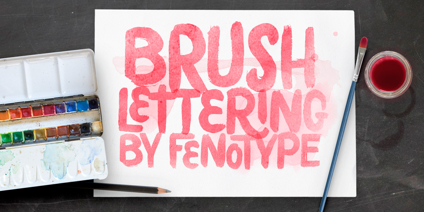 Пример шрифта Poster Brush Brush Slanted