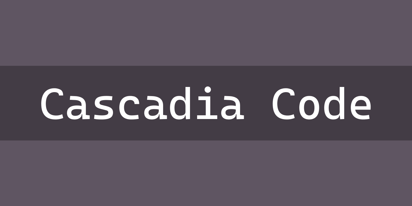 Пример шрифта CASCADIA CODE
