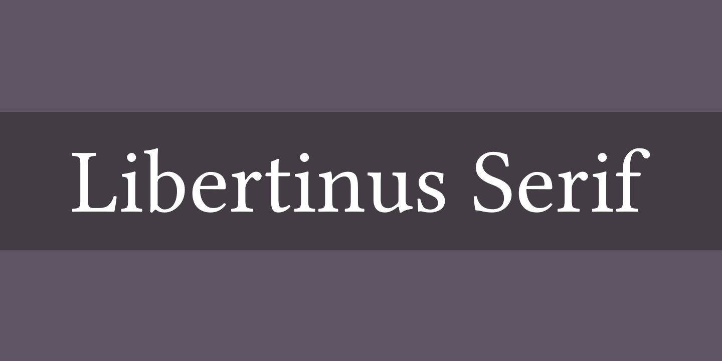 Пример шрифта LIBERTINUS