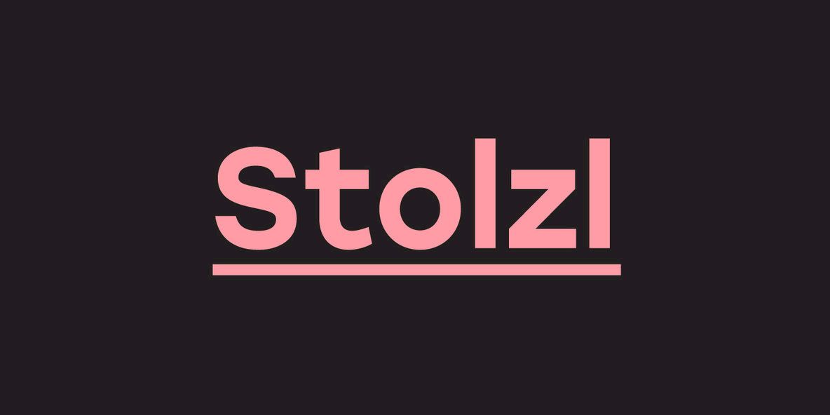 Пример шрифта Stolzl