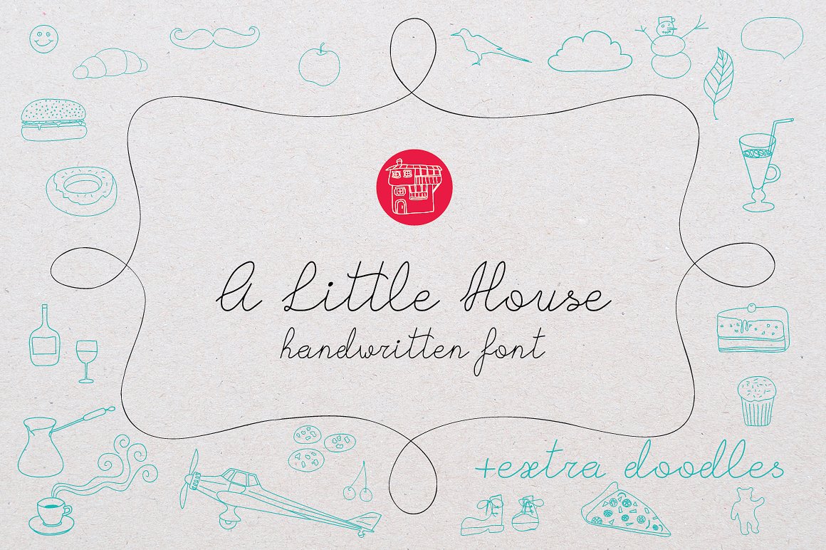 Пример шрифта A Little House