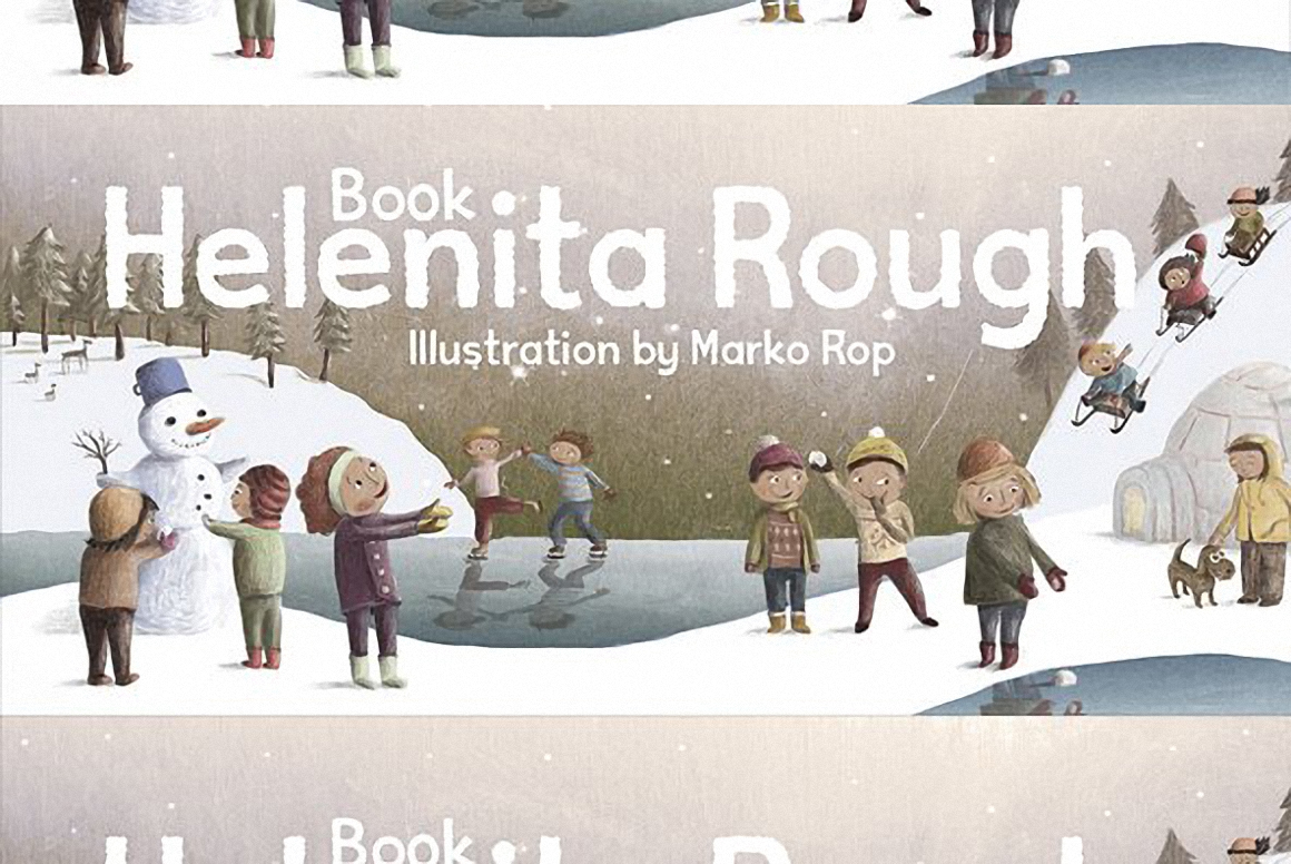 Пример шрифта Helenita book Rough