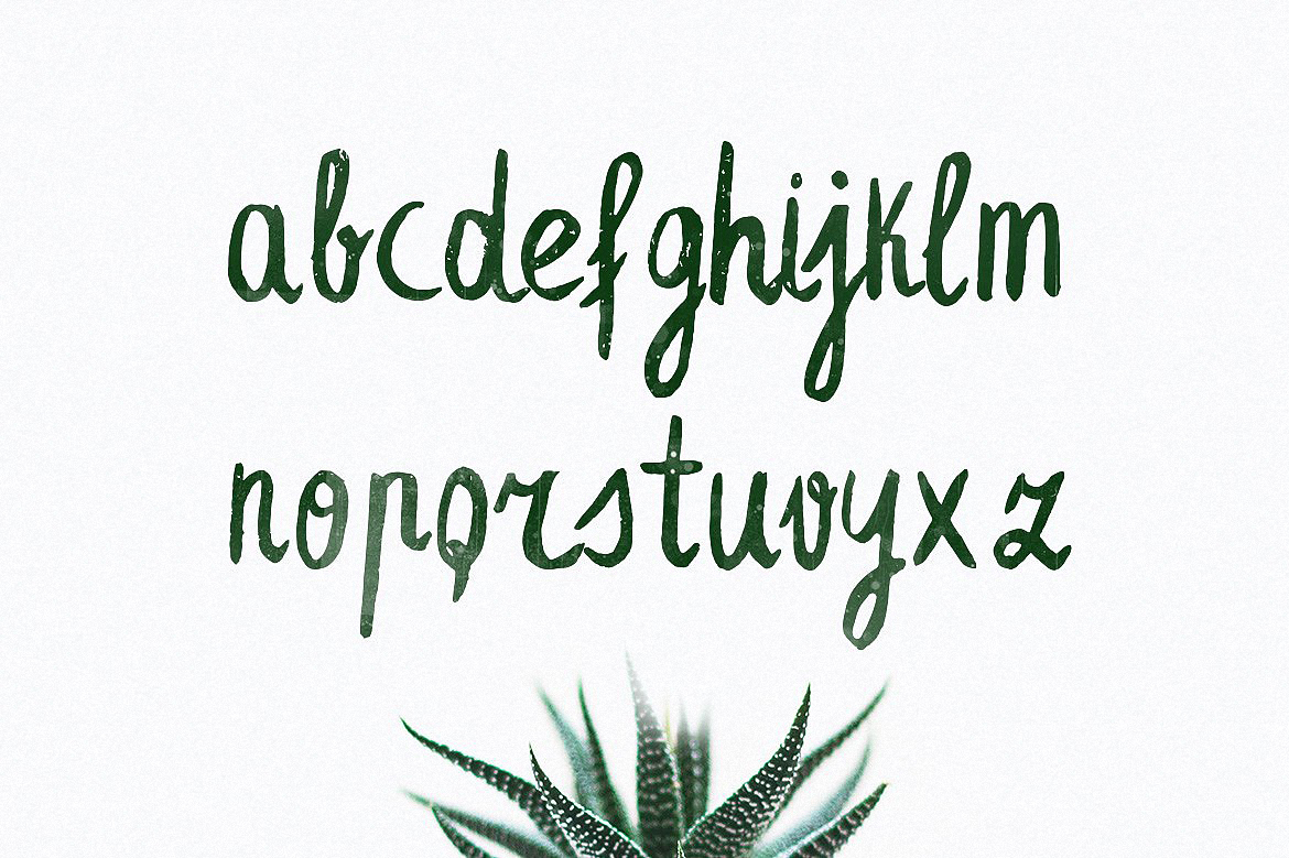 Пример шрифта Leafy Extended Regular