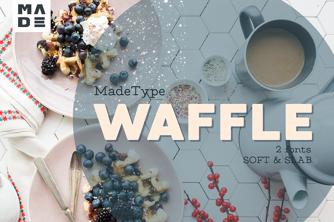 Пример шрифта MADE Waffle 