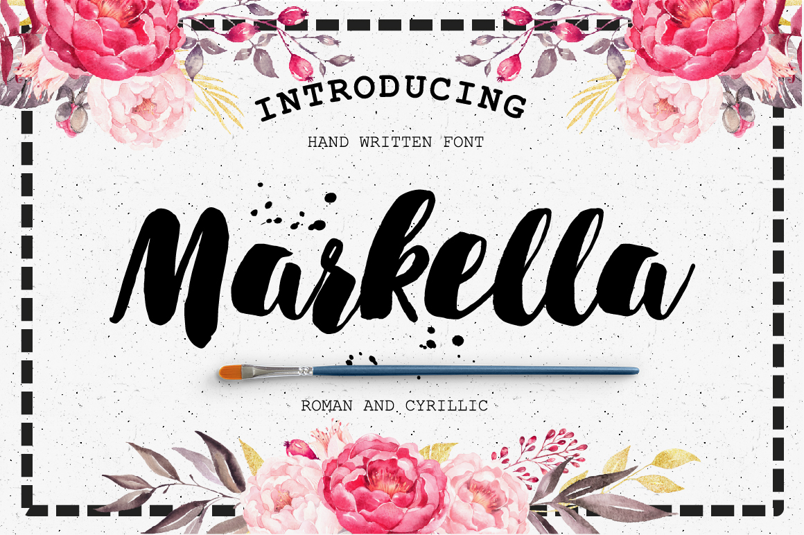 Пример шрифта Markella