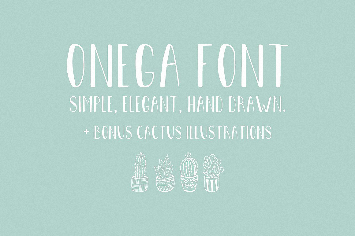 Пример шрифта Onega