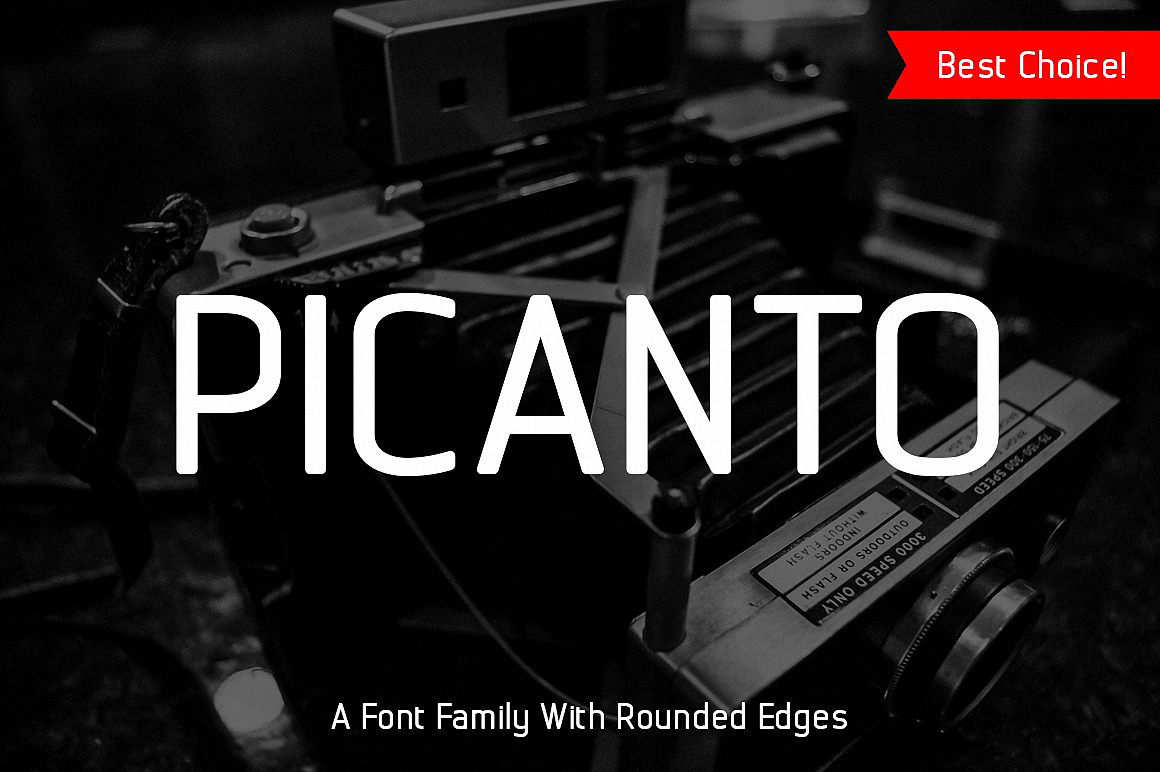 Пример шрифта Picanto