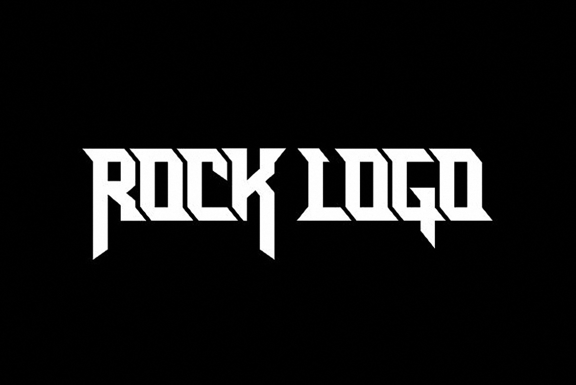Пример шрифта Rocklogo
