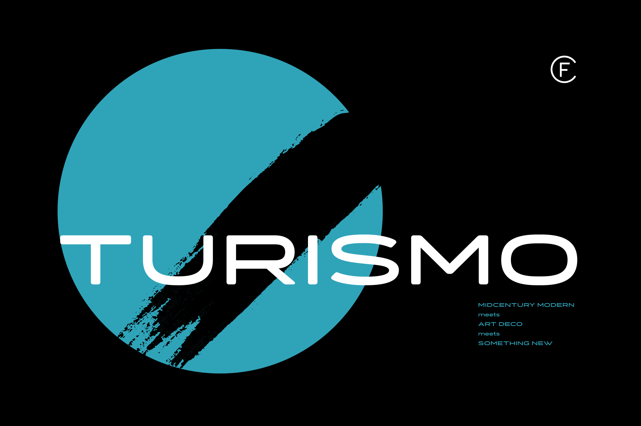 Пример шрифта Turismo