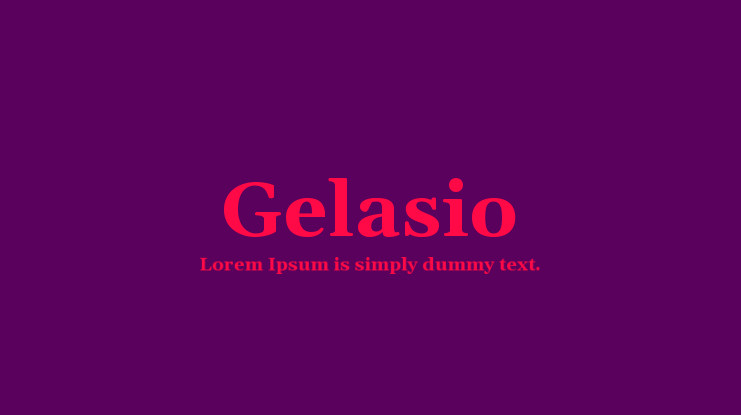 Пример шрифта Gelasio