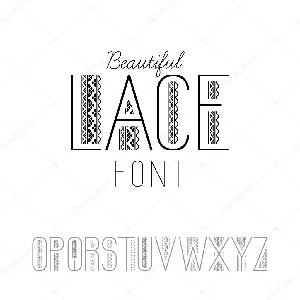 Пример шрифта Lace Regular