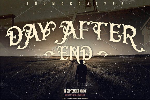 Пример шрифта Day After End
