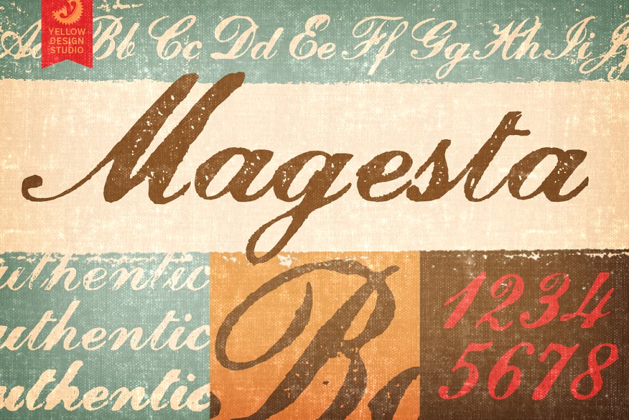 Пример шрифта Magesta Script
