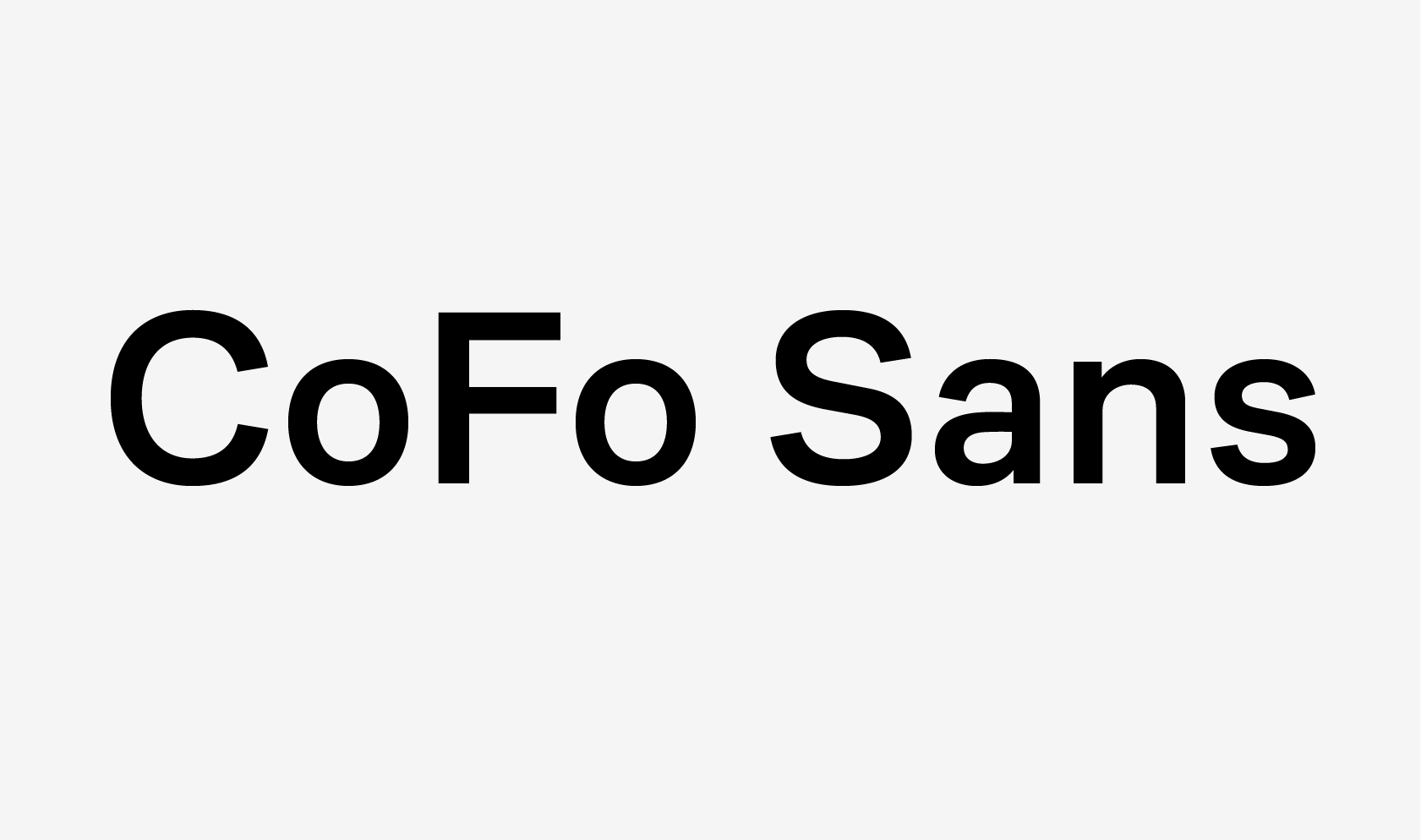 Пример шрифта CoFo Sans Regular