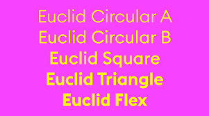 Пример шрифта Euclid Circular