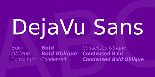 Пример шрифта DejaVu Sans