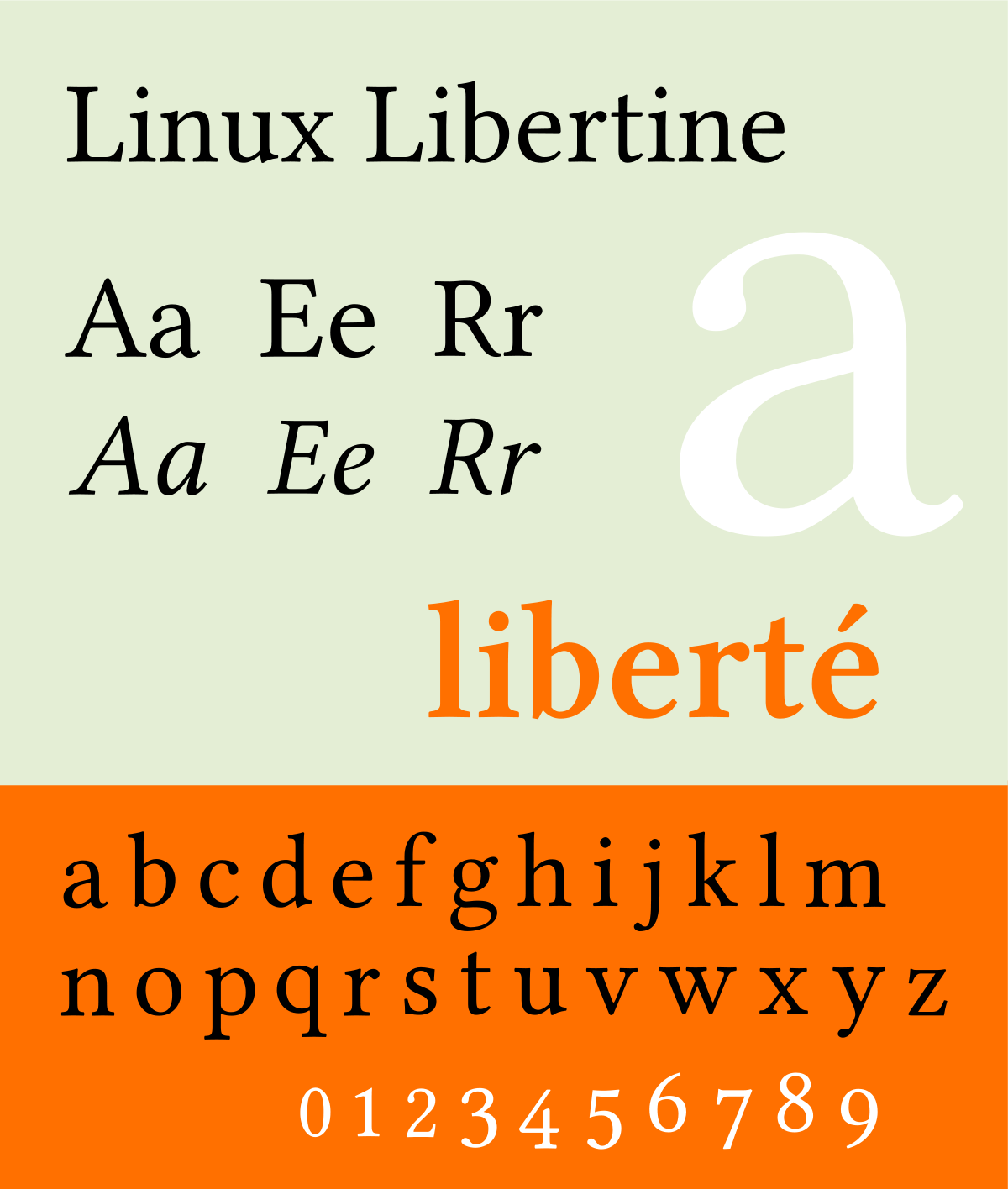Пример шрифта Linux Libertine