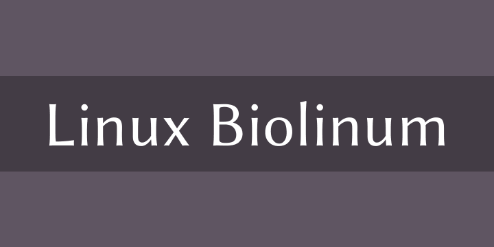Пример шрифта Linux Biolinum
