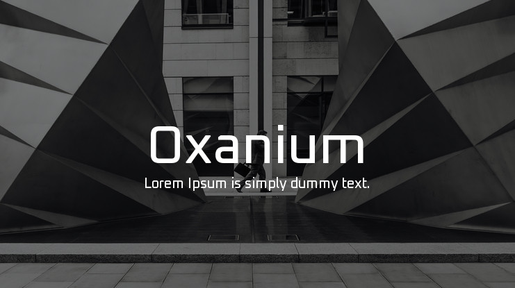 Пример шрифта Oxanium