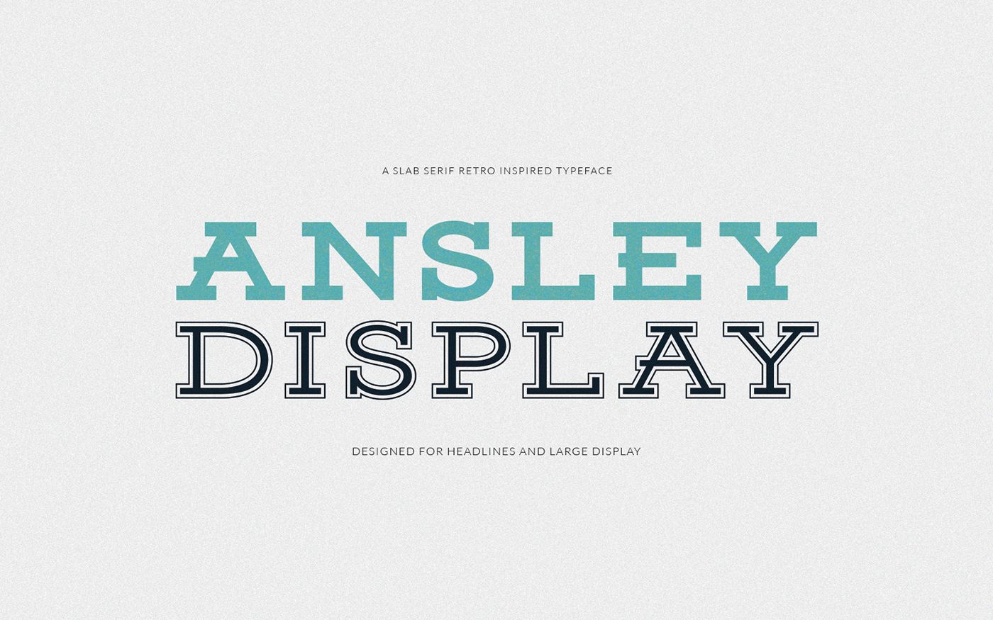 Пример шрифта Ansley Display