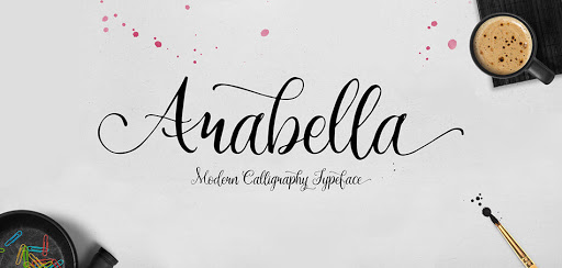 Пример шрифта Arabella
