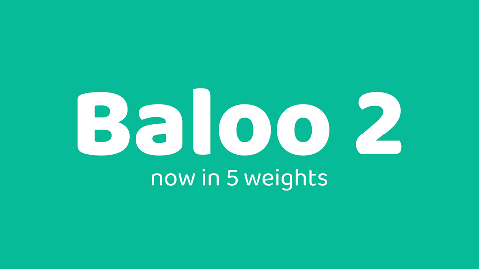 Пример шрифта Baloo 2