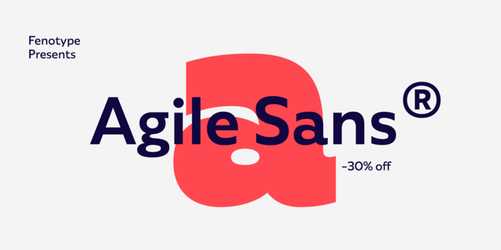 Пример шрифта Agile Sans