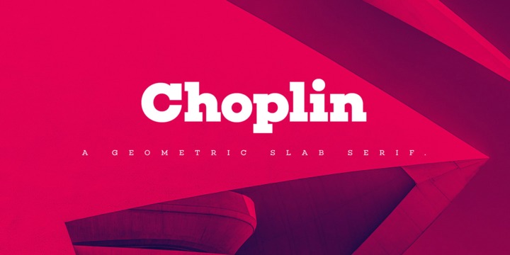 Пример шрифта Choplin