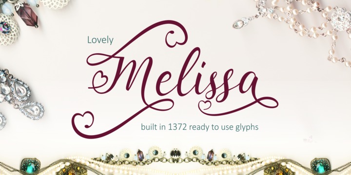 Пример шрифта Lovely Melissa