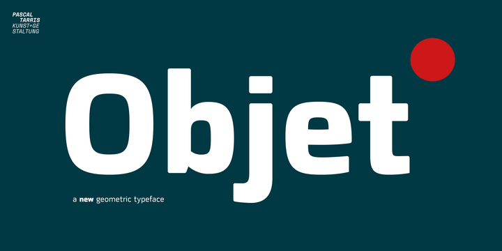 Пример шрифта Objet