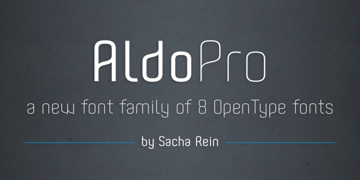 Пример шрифта Aldo Pro
