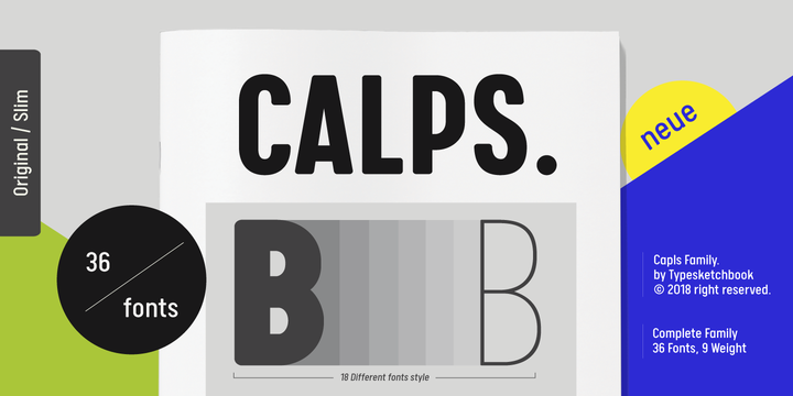 Пример шрифта CALPS
