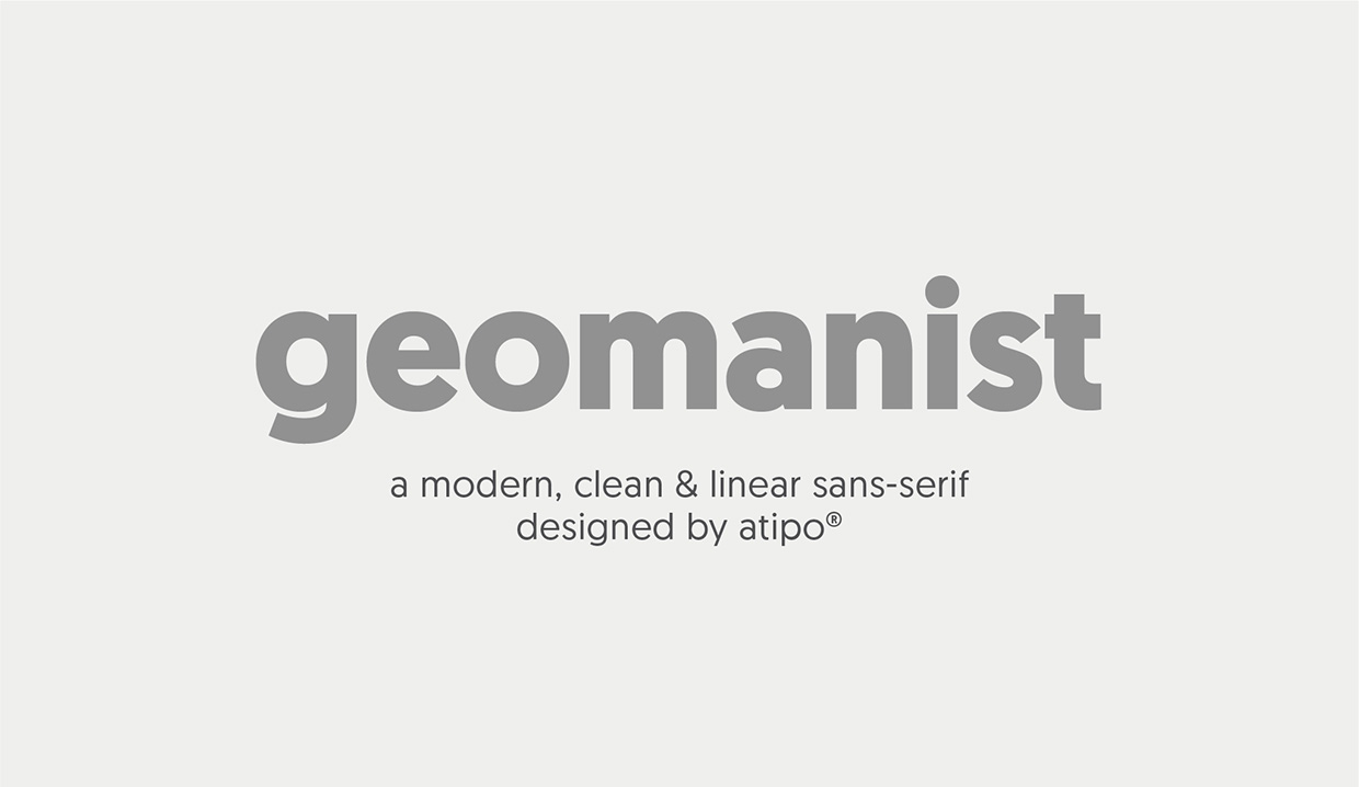Пример шрифта Geomanist