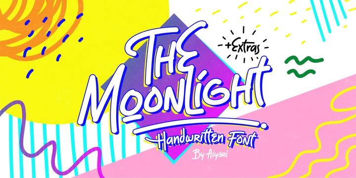 Пример шрифта The Moonlight