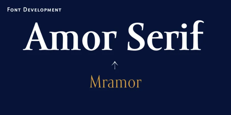 Пример шрифта Amor Serif Pro
